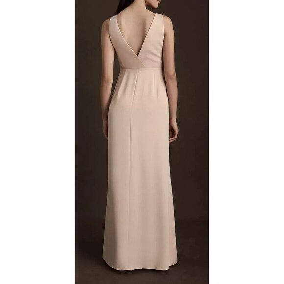 BHLDN Anthropologie Pale Pink Gown Prom Formal Wedding Size 8 - Picture 6 of 16